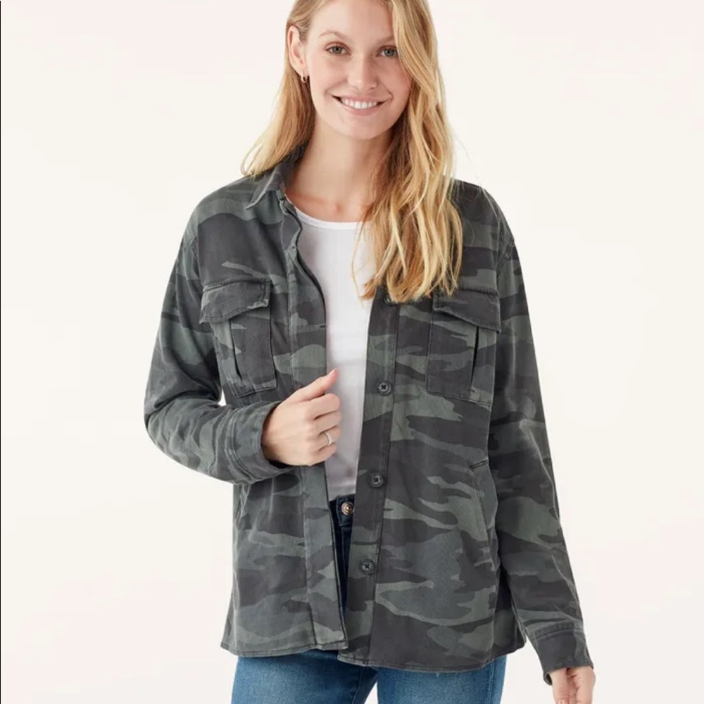 NWT Splendid Camouflage Shirt Jacket - Picture 2 of 7